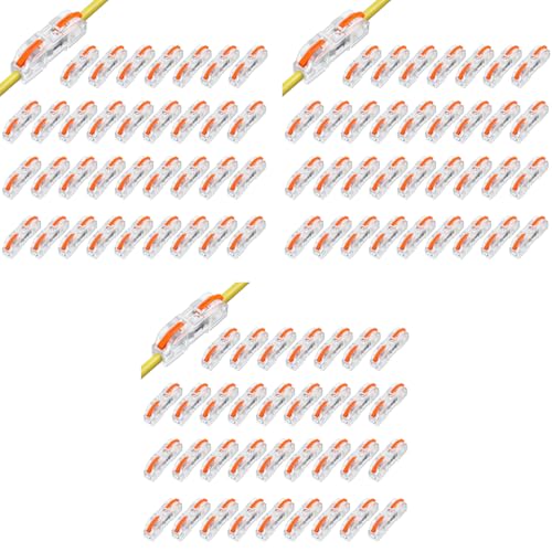 Serplex® 102PCS Wire Connector Cable Compact Single Assortment Splicing Lever Terminal for 28-12 AWG Soft Hard Universal SPL-1 Serplex® 102PCS Wire Connector Cable Compact Single Assortment Splicing Lever Terminal for 28-12 AWG Soft Hard Universal SPL-1